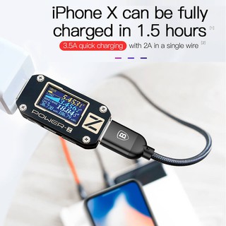 Cáp BASEUS 3 trong 1 (3 cổng Lightning, Micro USB và Type-C). Hỗ trợ sạc nhanh 3.5A