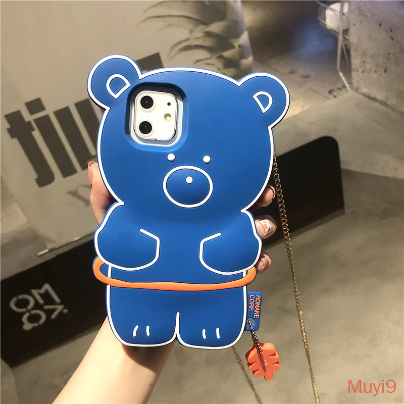 IPHONE Ốp Lưng Silicone Họa Tiết Hình Chú Gấu Thời Trang Cho Iphone12 Pro Max X Xs Max Xr Iphone8 / Se2 Iphone7Plus I6S | BigBuy360 - bigbuy360.vn