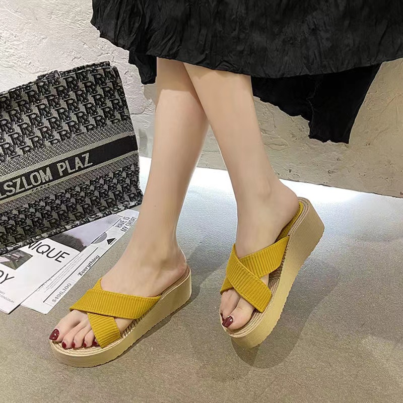 Dép Xỏ Ngón Cao Gót Quai Chéo Màu Kẹo Thời Trang Dành Cho Nữ