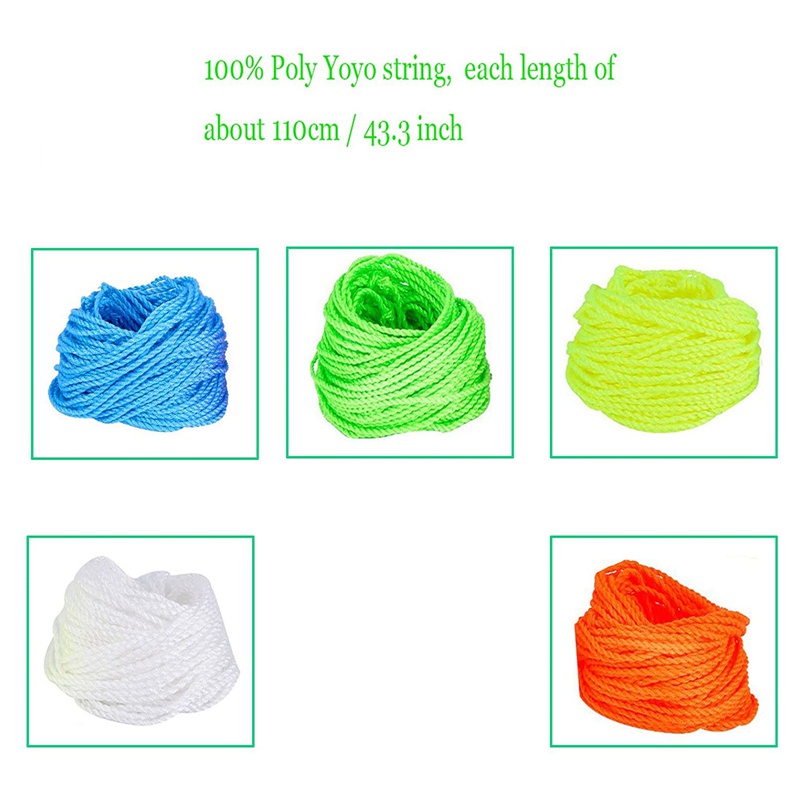 Set 5 dây đeo Yoyo màu sắc ngẫu nhiên kèm găng tay và túi đựng