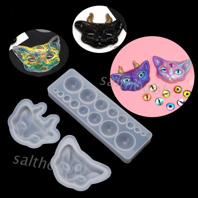 Khuôn Silicone Hình Mắt Mèo Làm Trang Sức