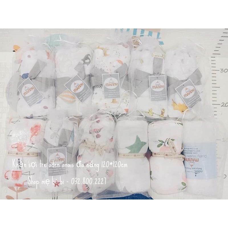 Được chọn mẫu - Khăn đa năng 100% sợi tre cho bé