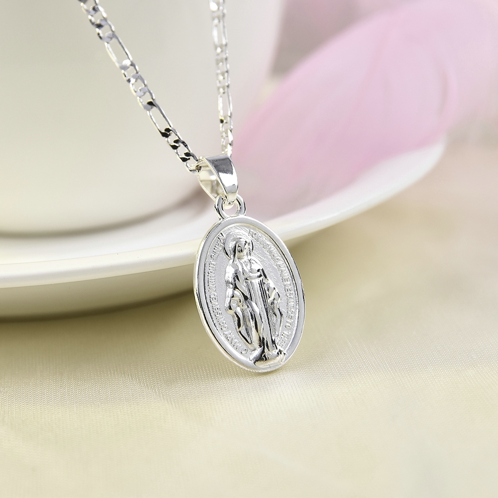 Virgin Mary Pendant Chain Necklace Jewelry