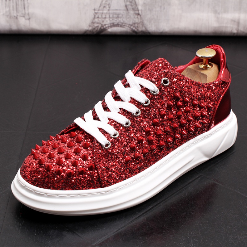 Giày Lười Da Đính Đinh Tán Phong Cách Châu Âu Thời Trang Cho Nam