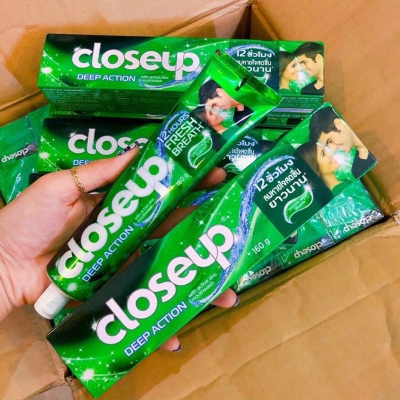 Kem đánh răng Closeup thơm mát vị bạc hà Thái Lan