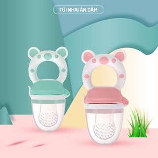 Túi nhai ăn dặm chống hóc cho bé ăn trái cây Babuu