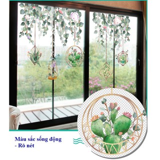 Decal giấy dán tường [MẪU MỚI] Decan Hoa hồng leo