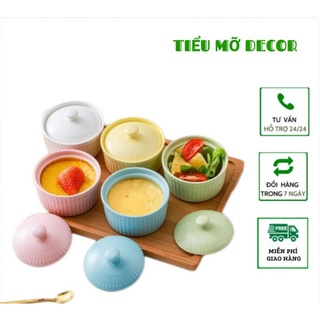 4 Hũ đựng mứt tết (các loại hạt) ,hũ chưng yên, thố hấp bánh , nướng bánh remakin 125ml