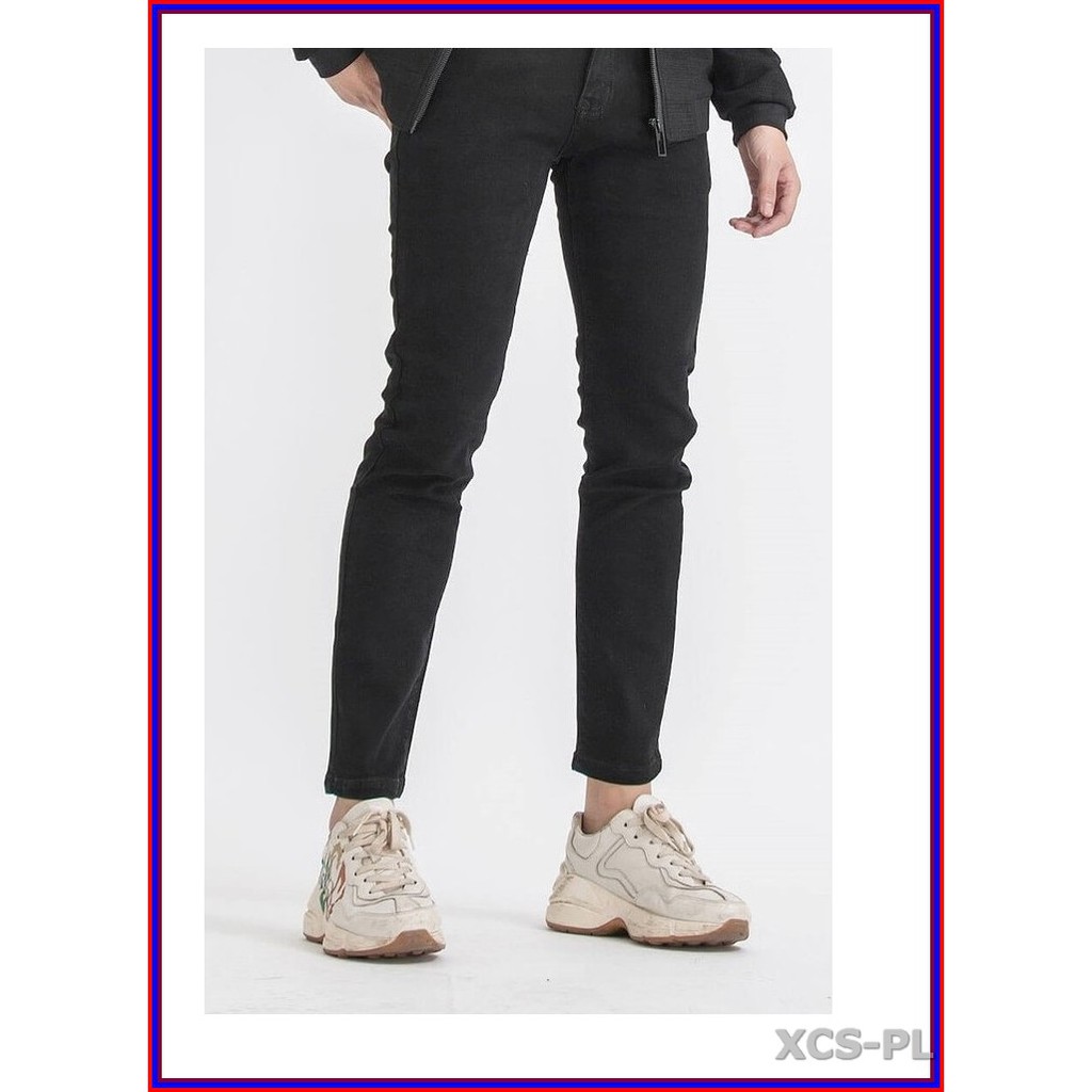 Quần jean nam cao cấp ĐEN TRƠN siêu đẹp không xù lông, không ra màu, chất giãn tốt đenTRƠN.28