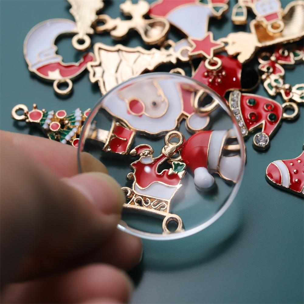 Set 10 mặt trang sức ST.KUNKKA dáng thả phong cách giáng sinh thời trang