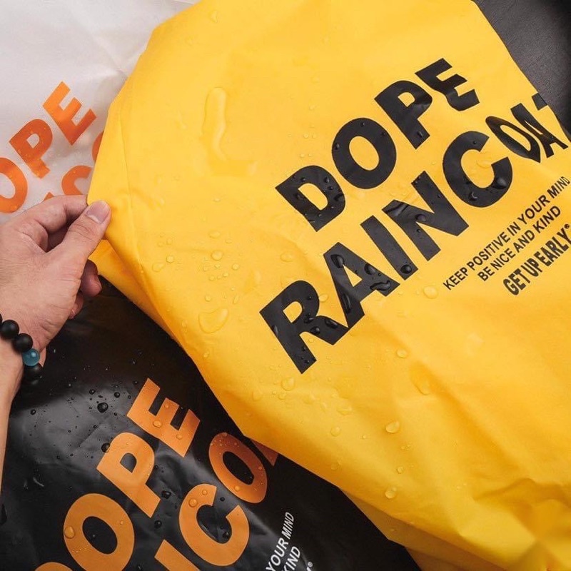 Áo mưa măng tô 1 người teen Dope Raincoat bao ngầu thái lan