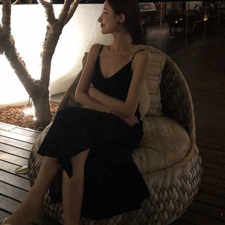 Đầm Maxi Hở Lưng Cổ V Sexy (Có Mút Ngực)