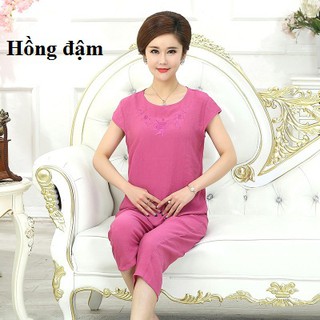 bộ đũi thêu hoa cho mẹ