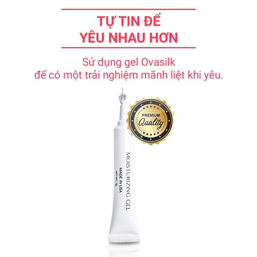 Gel bôi trơn âm đạo chính hãng OvaSilk - USA hỗ trợ, giảm tình trạng khô và cấp ẩm âm đạo, an toàn cho vùng kín, 120g