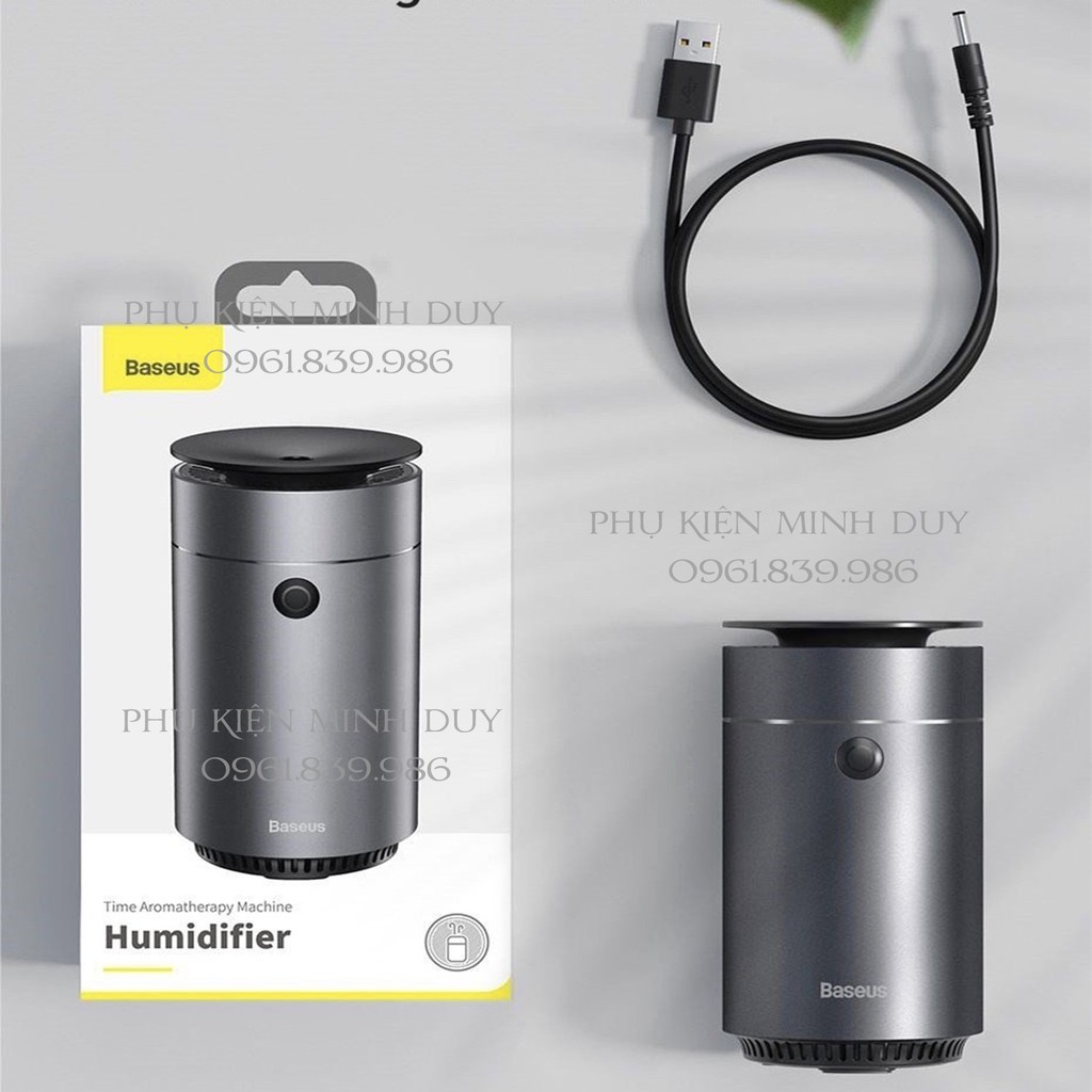Máy phun sương tạo ẩm, xông tinh dầu mini dùng cho xe hơi Baseus Time Aromatherapy Humidifier - 75ml