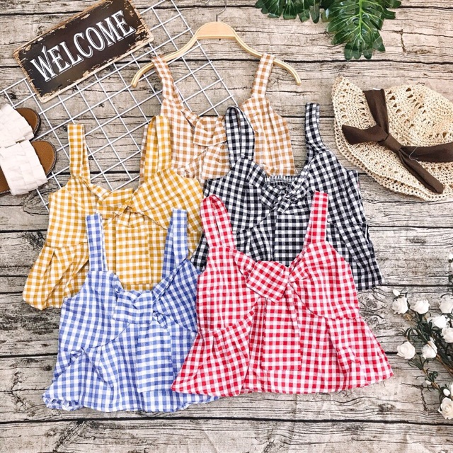 Áo crop nhíu ngực