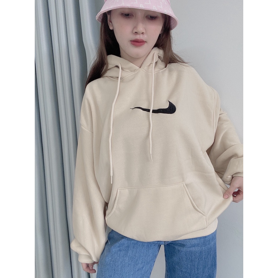 Áo hoodie Nike nữ nam tick thêu xịn, áo hoodie chất nỉ dày dặ,tốt,bền GZHD055 Store Q&amp;P