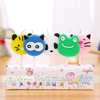 1102 - Set 5 nến hình thú nhỏ trang trí bánh sinh nhật