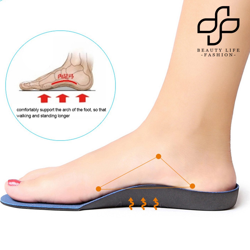 [Shoes] 1 Pair High Arch Support Varus Flat Foot Pads Shoe Insole