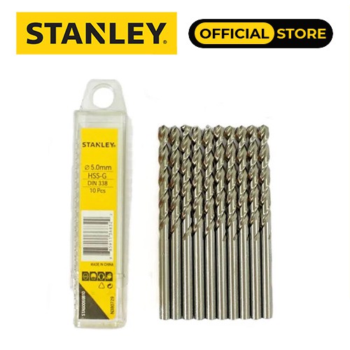 Mũi khoan sắt 5MM HSS Stanley STA50069B10 Chính hãng