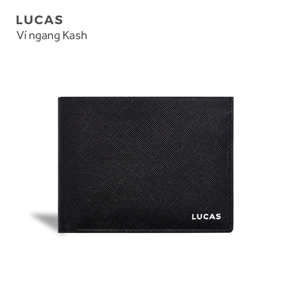 Ví da nam dáng ngang KASH, bóp nam cao cấp kèm hộp