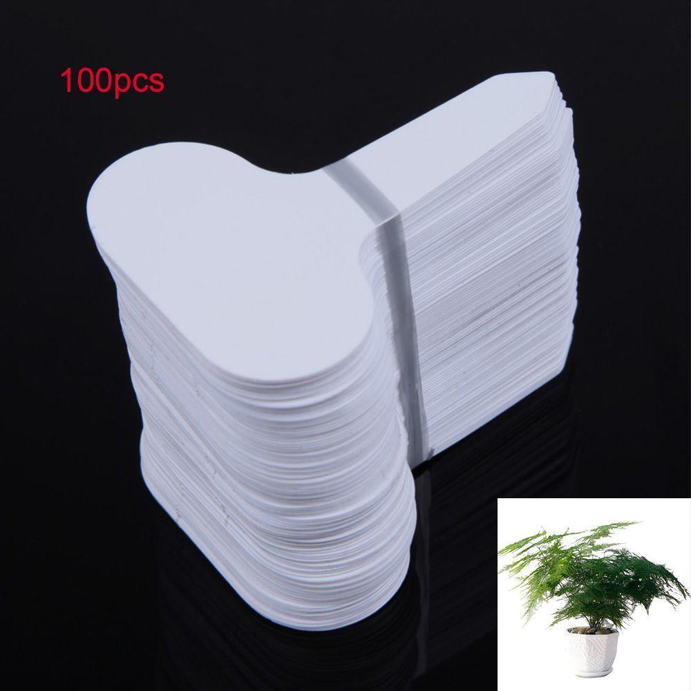 Bộ 100 Thẻ Nhựa Dày Đánh Dấu Cây Trồng
