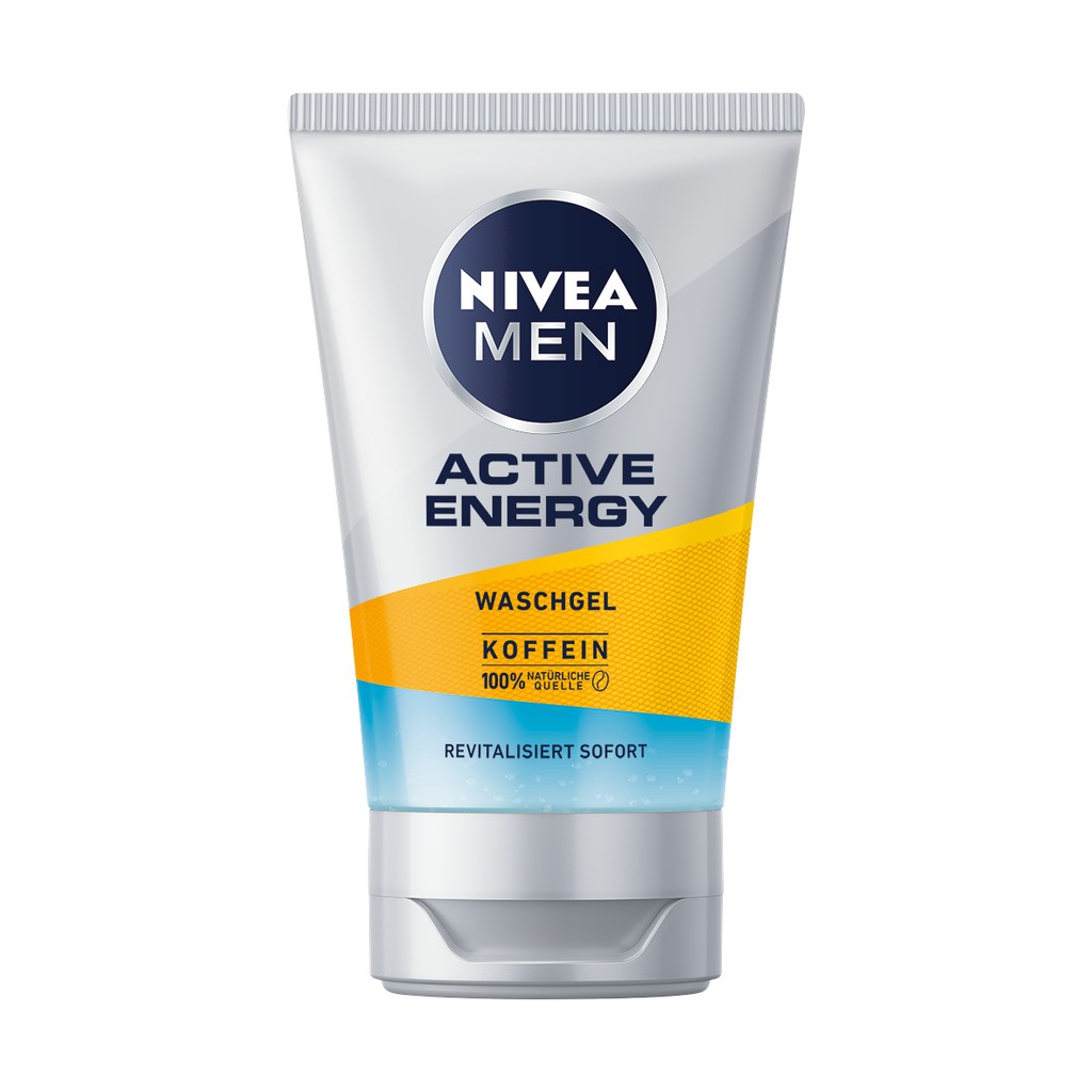 Sữa rửa mặt, kem dưỡng trắng da Nivea Men Active Energy – Nội địa Đức