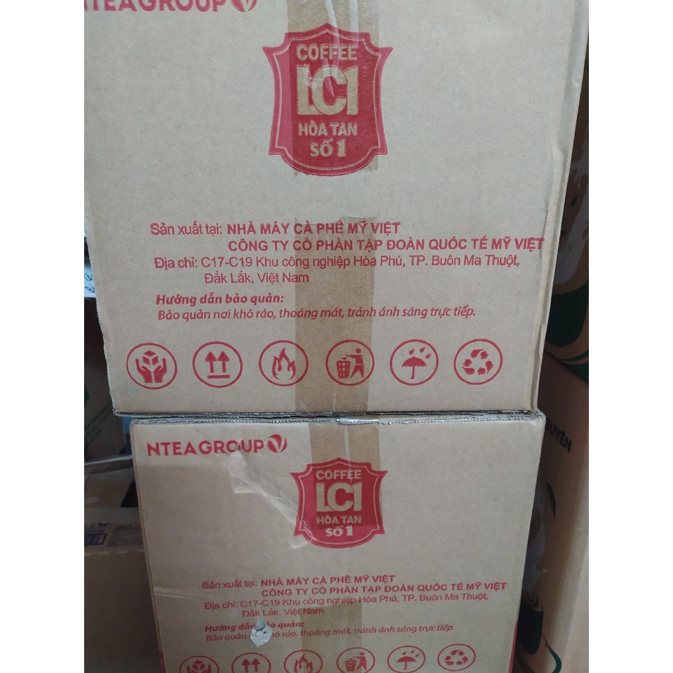 Cà Phê Hữu Cơ 3in1 Ntea Nguyên Chất Hộp 18 gói 16g