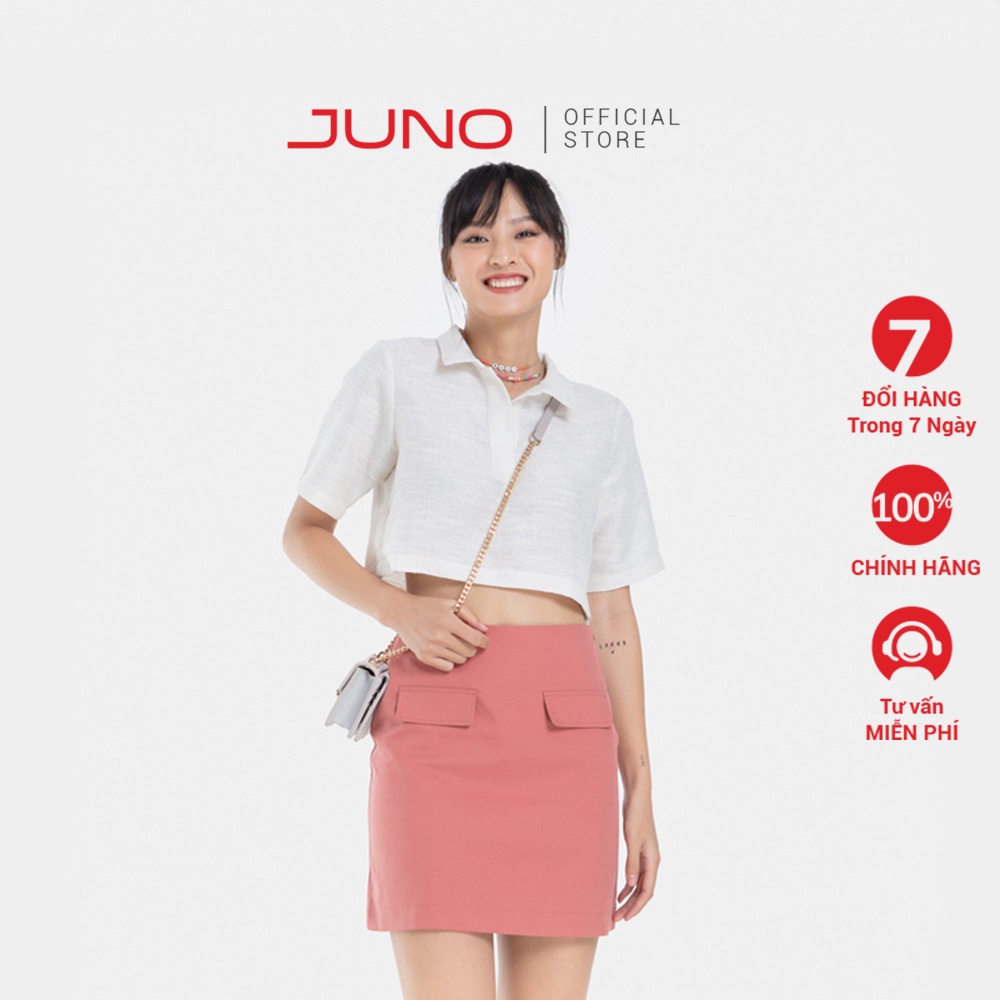 JUNO Váy Mini Nắp Túi JNVNG003