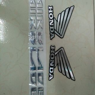 Bộ tem xe honda airblade mạ crôm