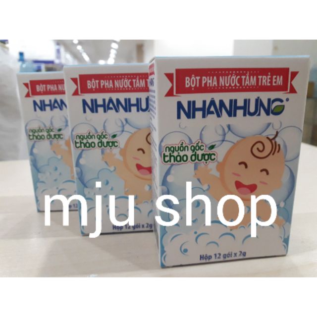 Bột pha nước tắm trẻ em Nhân Hưng
