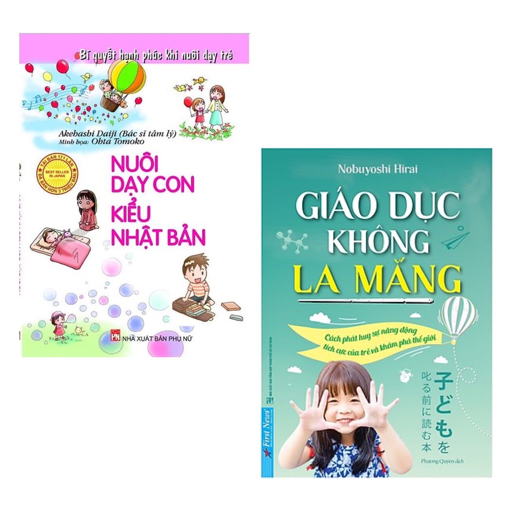 Sách - Combo Nuôi Dạy Con Kiểu Nhật Bản + Giáo Dục Không La Mắng Tặng Post Card Danh Ngôn