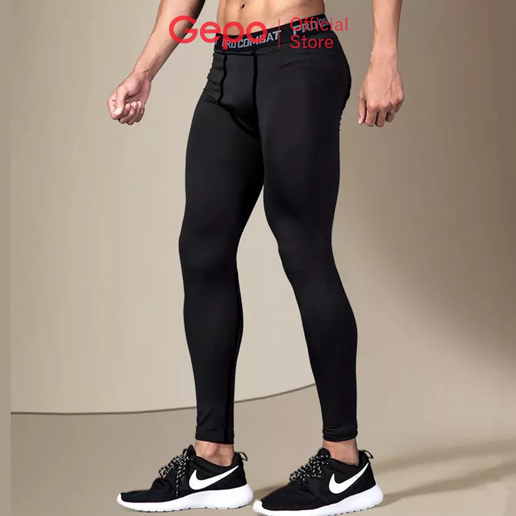 Quần Legging , Quần Giữ Nhiệt Nam Màu Đen Chuyên Tập Gym & Chạy Bộ YINGHU