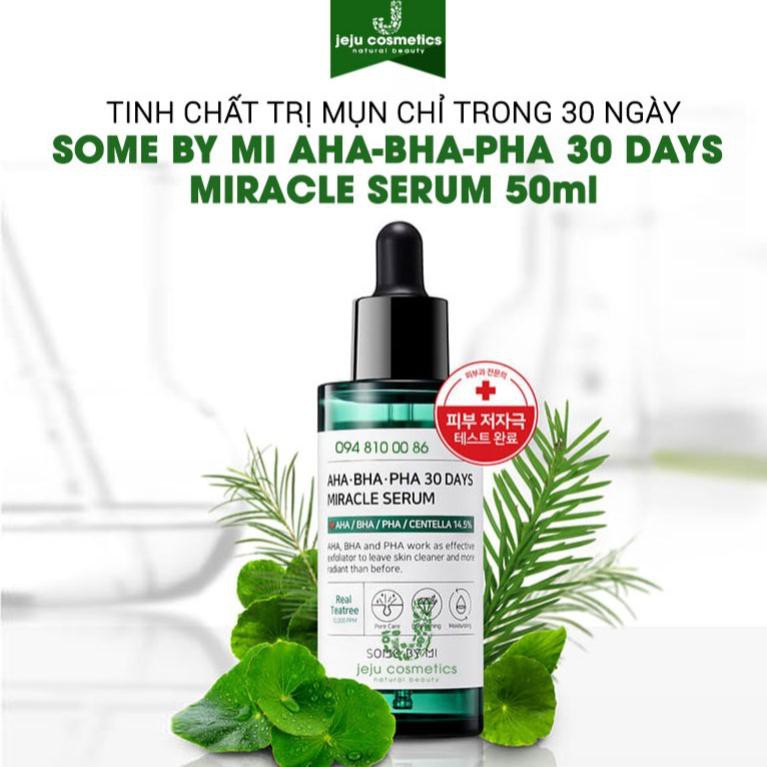 [Hàng Công Ty] Tinh Chất Giảm Mụn - Some By Mi AHA-BHA-PHA 30 Days Miracle Serum 50ml