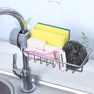 Kệ cài vòi rửa bát inox - để miếng cọ chén đĩa tiện dụng