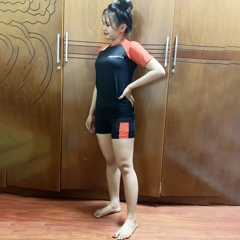 Đồ bơi nữ kín đáo bộ bơi quần đùi tay ống lỡ thun co dãn 4 chiều tôn dáng quyến rủ gợi cảm 1 đổi 1 | DBN006 | BigBuy360 - bigbuy360.vn