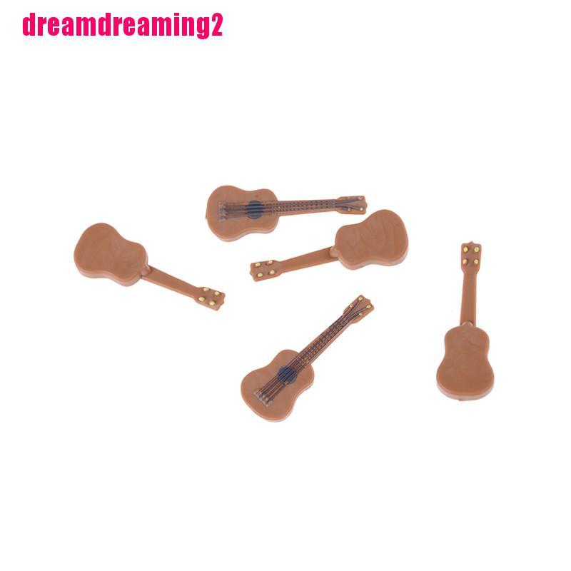 Đàn Guitar Đồ Chơi Dễ Thương Cho Nhà Búp Bê