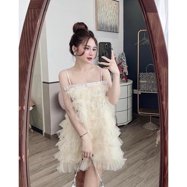Aly Dress - Váy bồng tầng tơ công chúa