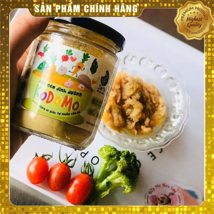 Bột nêm rau củ Kodomo 200gr⚡️ THÀNH PHẦN SẠCH 100% ⚡️ Hạt nêm hữu cơ - từ rau củ tự nhiên - An toàn cho bé từ 6m+