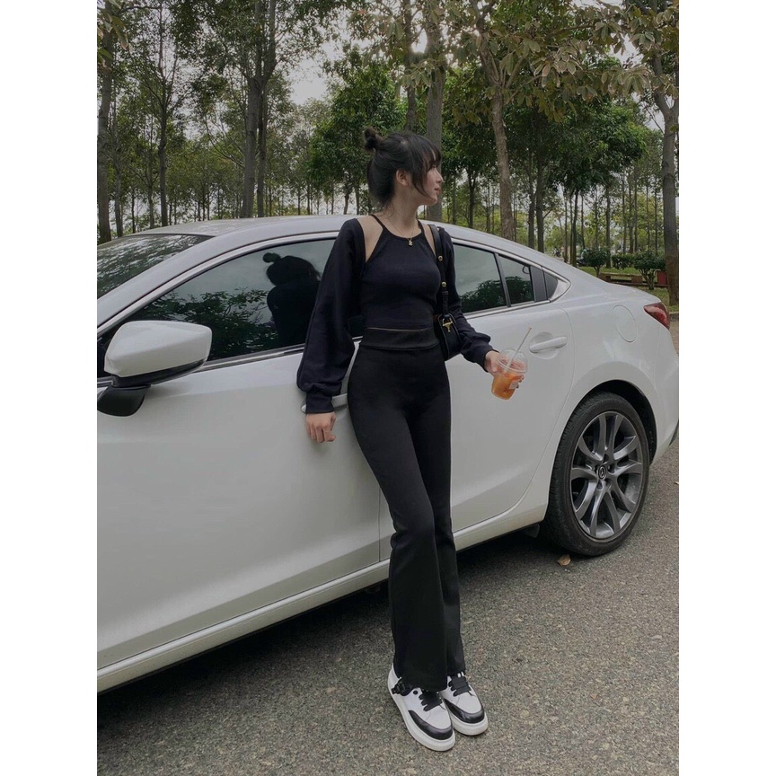 QUẦN ỐNG LOE THUN UMI