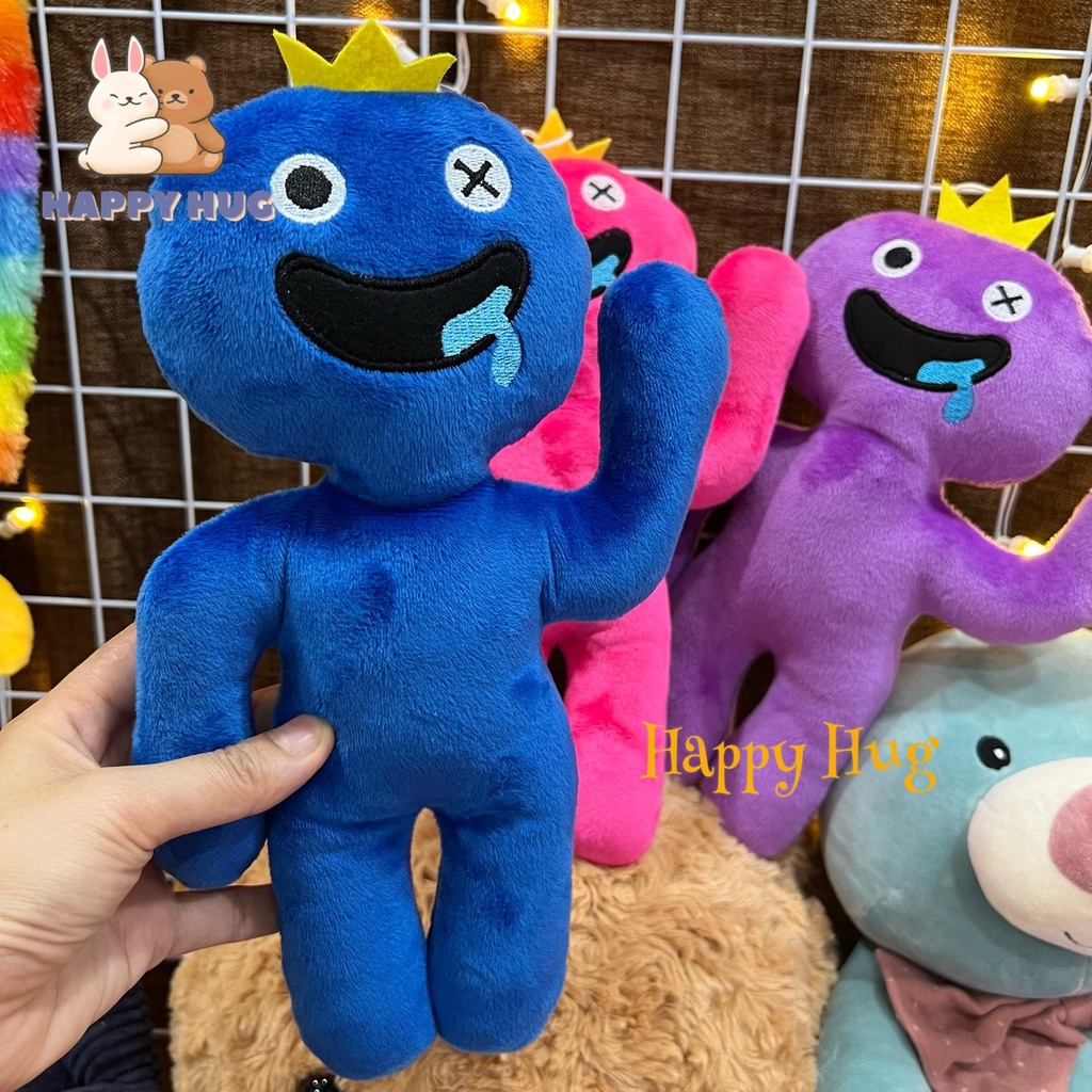 Gấu bông Roblox Rainbow Friends 28cm 7 màu, thú bông đáng yêu cho bé - Happy Hug