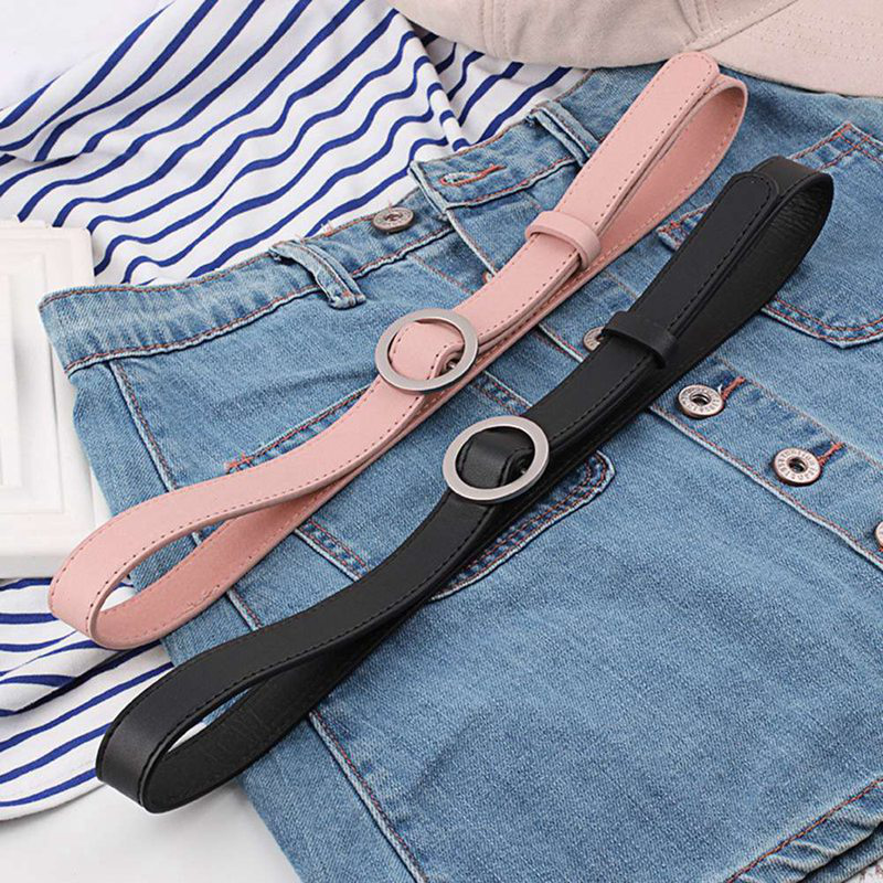 Thắt lưng khóa tròn thời trang nữ tính