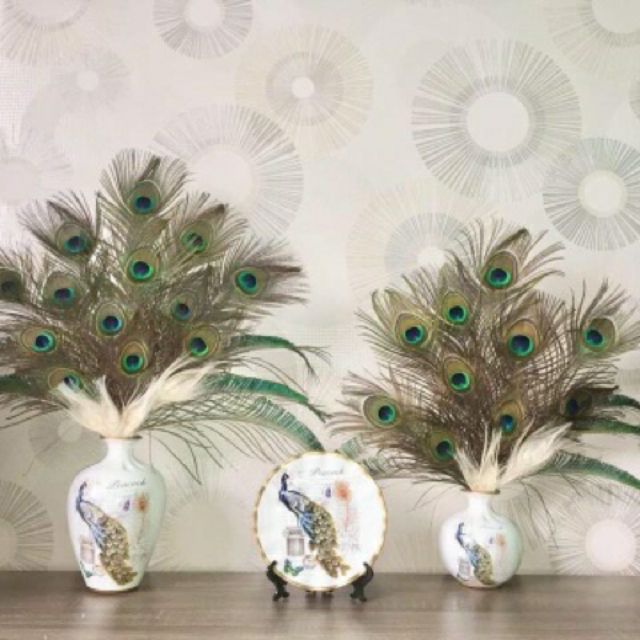 Bộ bình gốm sứ chim công na món tp hcm