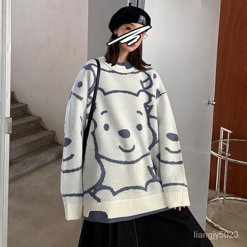 Áo Sweater Kiểu Hàn Quốc Thiết Kế Dễ Thương Cho Các Cặp Đôi