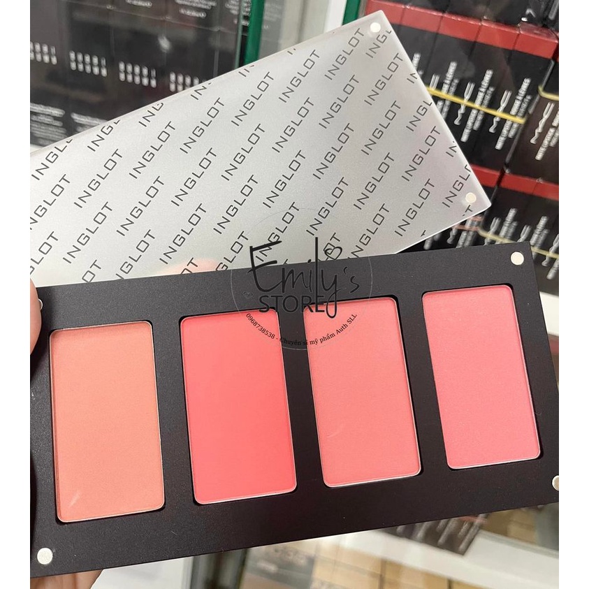 Bảng má hồng phấn 4 ô Inglot Freedom System Luscious Cheek Face Palette