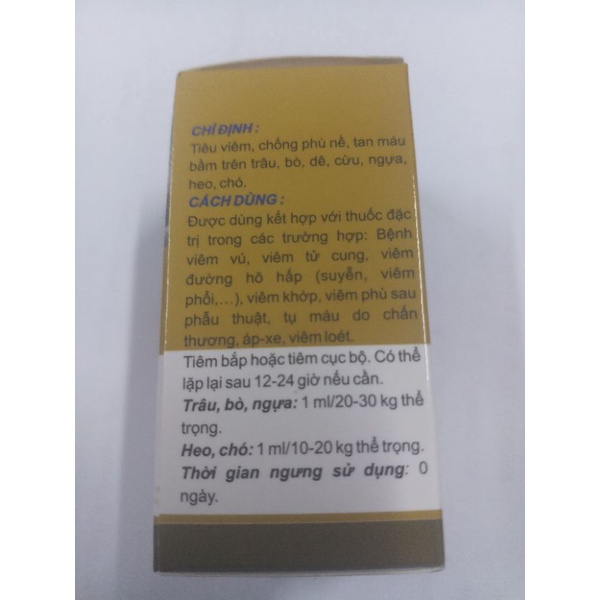 Chymosin fort 20ml sử dụng cho vật nuôi hsd 26/08/2024
