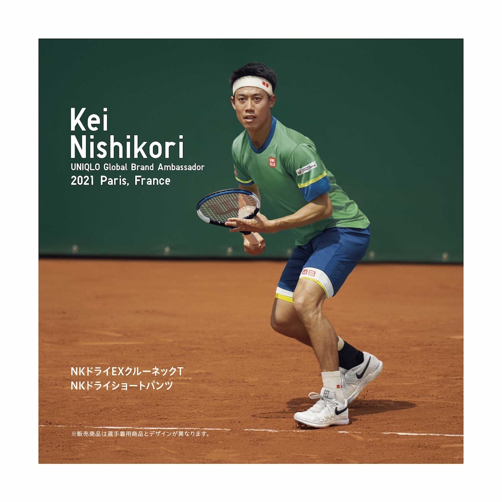 [Hàng Nhật Nội Địa] Áo thể thao Tennis Uniqlo Kei Nishikori 2021