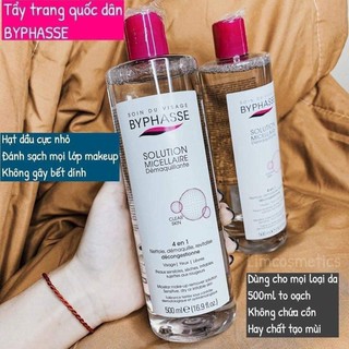 Nước tẩy trang Byphasse 𝐒𝐨𝐥𝐮𝐭𝐢𝐨𝐧 𝐌𝐢𝐜𝐞𝐫𝐚𝐥𝐥𝐚𝐢𝐫𝐞 𝐅𝐚𝐜𝐞 𝟓𝟎𝟎𝐦𝐥