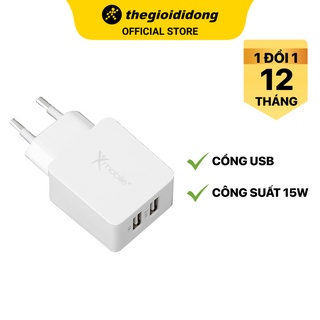 Adapter Sạc 3.4A Dual Xmobile DS476 Trắng