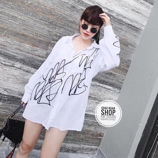 Áo sơ mi nữ trắng CHỮ KÝ chất lụa mềm co giãn 4 chiều lên dáng suông phối đồ siêu xinh